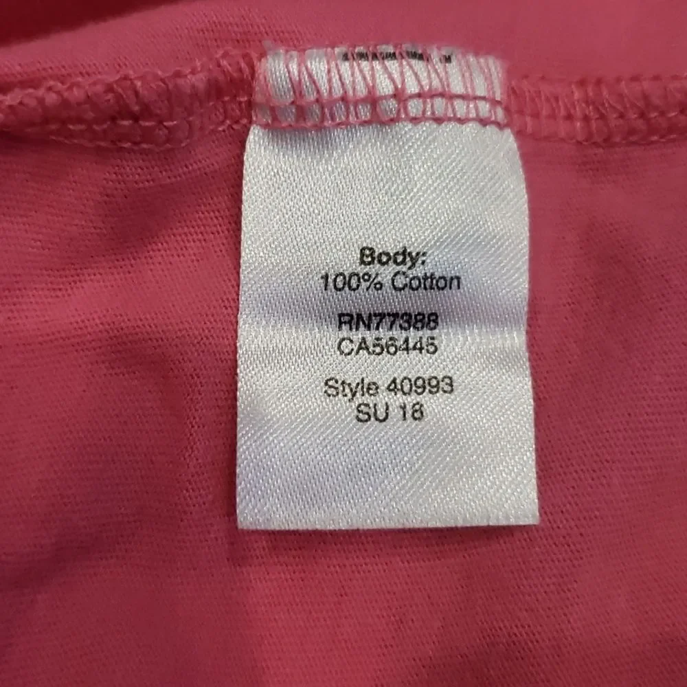 J. Crew Mercantile Shirt Mens sz Medium Slim Pink Short Sleeve V-Neck Tee